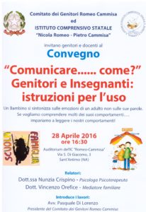 Convegno "Comunicare... come?" 28 aprile 2016