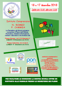 Open Day all'IC Romeo Cammisa